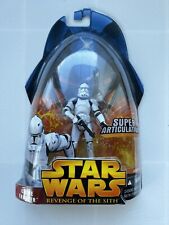 Clone trooper Super Articulated 2005 STAR WARS Revenge of the Sith ROTS MOC #41