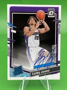 2023-24 Panini Donruss Optic #268 Colby Jones Rated Rookie On Card Auto Kings - Picture 1 of 2