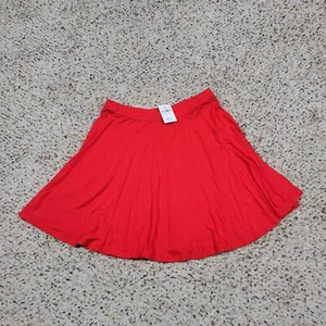 Abercrombie Skirt Girls Extra Large 16 Red Lightweight Pull On Flared Kids NEW - Picture 1 of 8