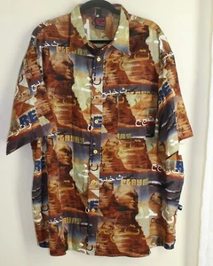 WILD Men's y2k Pure Playaz Sz 2XL XL GIZA PYRAMIDS Sphinx Shirt FUNKY FUN LOUD - Picture 1 of 10
