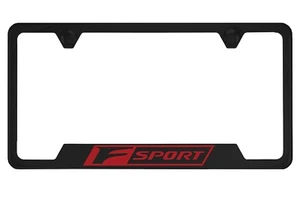 Black License Plate Frame for F Sport, FSport - Picture 1 of 1