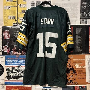 NFL Throwback Bart Starr Green Bay Packers Reebok Stitched Jersey Large - Picture 1 of 4