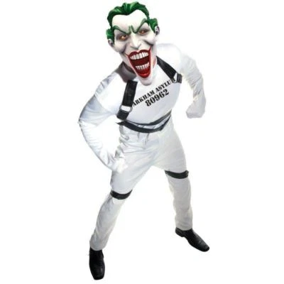 BATMAN JOKER DC COMICS ARKHAM ASYLUM STRAIGHT JACKET HALLOWEEN ADULT COSTUME NEW - Image 1 of 4