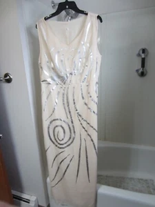 NWT women's sleeveless 2-piece formal full length dress Unbranded Size XL - Picture 1 of 13