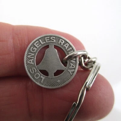 LA Transit Token Keychain - Repurposed Vintage Los Angeles Coin Key Chain - Image 1 of 3