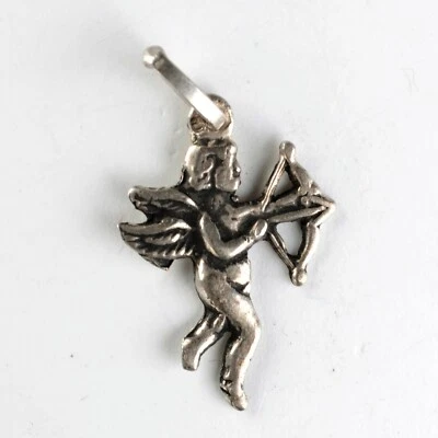 Vintage Charm Ciondolo in argento: CUPIDO AMORE - CUPIDO LOVE - Immagine 1 di 2