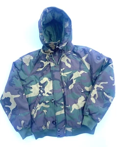 Polo Ralph Lauren Jacket Camo Down Puffer Mens Faux Fur Hoodie Coat Rare 498.00 - Picture 1 of 12