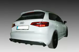HECKDIFFUSOR FÜR AUDI A3 8V SPORTBACK (2012-2016) ABS GLANZ SCHWARZ - Bild 1 von 4