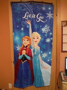 2-NEW Disney Frozen Anna/Elsa Beach/Bath/Pool Towel 28" x 58" Cotton - Picture 1 of 6