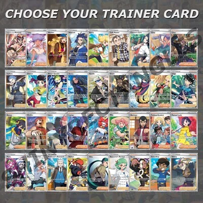 Pokemon Trainer Cards - Choose Your Card - Full Art Ultra Rare Holo Supporter - Image 1 of 2