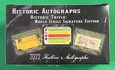 2022 HISTORIC AUTOGRAPHS WORLD SERIES SIGNATURE EDITION 1 CUT AUTO PER W/ TRIVIA