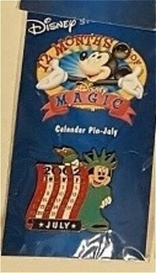 Disney Pin 12 Months of Magic Calendar July Minnie Statue of Liberty Patriotic - Picture 1 of 2