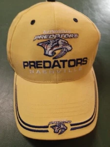 Mütze Kappe Nashville Predators NHL verstellbarer Riemen gelb bestickt - Bild 1 von 8