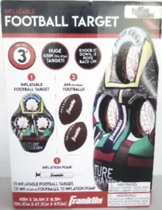 Franklin Inflatable Football Target. 2 Footballs & Inflation Pump. - Picture 1 of 3