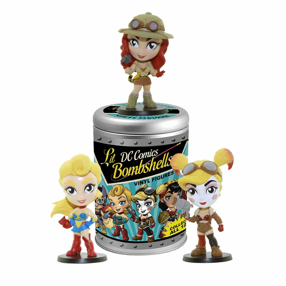 Mini Figura Vinilo DC Lil Bombshells Serie 2 Mystery Tin Cryptozoic 10b Foto 1 de 4