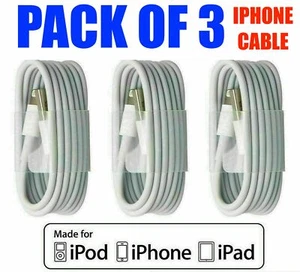 Heavy Duty USB Charger Sync Wire Cable Lead for iPhone 11 XR XS 8 7 6s iPad AIR - Picture 1 of 6