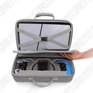 Hard Shell Carrying Case For PS5 Slim Console Travel Bag Holds 5 Slim Console - Picture 1 of 6