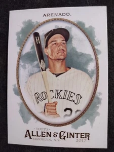 2017 Topps Allen und Ginter NOLAN ARENADO Colorado Rockies #137 Baseballkarte - Bild 1 von 2