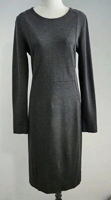 Malene Birger Vintage Women Midi Dress Sz S Black Long Sleeve Round Neck Cotton - Image 1 of 4