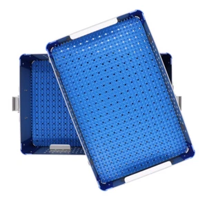 US Two layer Sterilization tray case box for surgical instruments Sterilize tray - Picture 1 of 18