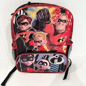 Disney Die Unglaublichen 2 Rucksack mit mehreren Fächern 16" x 12" Neu ohne Etikett - Bild 1 von 4