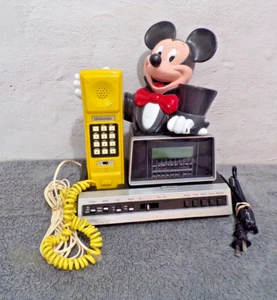 Reloj despertador radio teléfono Mickey Mouse unísono de colección modelo 6052 - Imagen 1 de 2