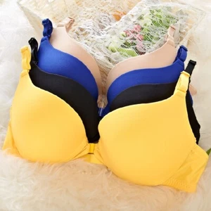 Reggiseno Solido Imbottito Reggiseno Push Up Chiusura Anteriore Bralette Sottofilo Biancheria - Foto 1 di 34