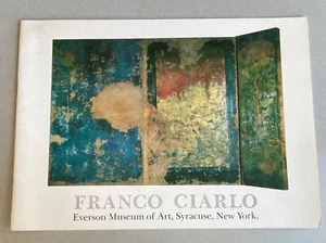 Inscribed Franco Ciarlo Everson Museum of Art Syracuse NY Art Exhibit Brochure - Bild 1 von 7