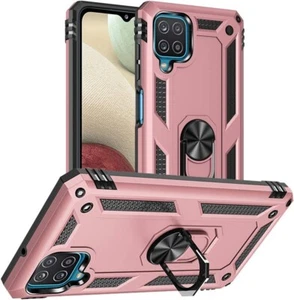 Funda con anillo a prueba de golpes con soporte para Samsung Galaxy A12 - Imagen 1 de 9