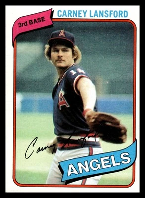 1980 Topps #337 Carney Lansford - Image 1 of 2