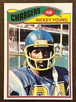 1977 Topps Football - #384 Rickey Young Chargers Near Mint NM (Set Break) - Image 1 of 4