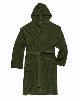 Onsen Supima Waffle Bath Robe Forest Green - Size Large New with Bag - Image 1 of 4