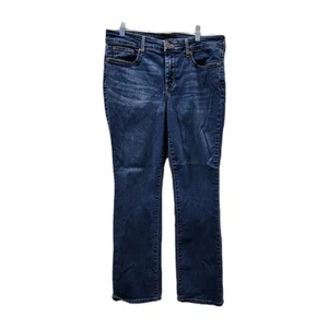 NYDJ Womens 10P Marilyn Straight Lift Tuck Technology Denim Blue Jeans Pants - Picture 1 of 17