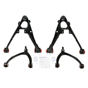 4PCS Front Upper Lower Control Arm For 2007-2014 Chevrolet Silverado GMC Sierra - Picture 1 of 10