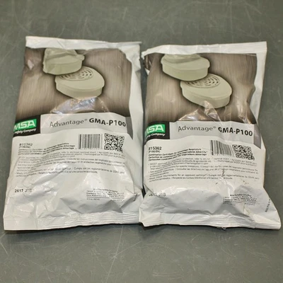 (4) MSA Advantage GMA-P100 Filter Cartridges 815362, Bayonet, Organic Vapor (OV) - Image 1 of 4