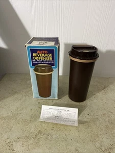 Vintage Insulated Auto Beverage Dispenser Spill Proof Hot/Cold 12 oz - Picture 1 of 6