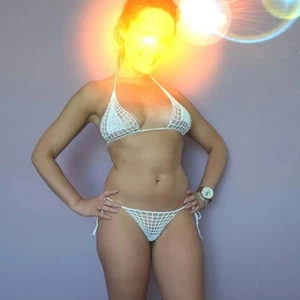 Handgestrickter gehäkelter 2-teiliger sexy String Micro Bikini von Revolution Girl Dessous - Bild 1 von 4