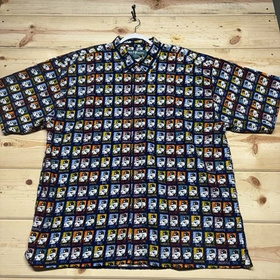 Camisa de Colección Big Dogs Para Hombres 3XL XXXL Hawaiana Estampado Completo Con Botones Y2K Foto 1 de 4