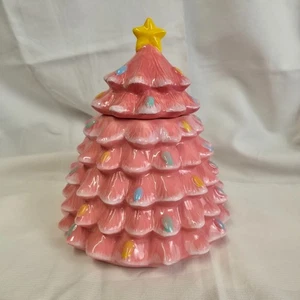 Rosa Weihnachtsbaum Keksdose Schlitten Glocke Bistro Hobby Lobby Top Zustand - Bild 1 von 9