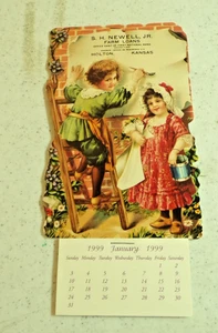 1999 CALENDAR S.H. NEWELL, JR. FARM LOANS HOLTON, KS REPRODUCTION VT GRAPHICS - Picture 1 of 4