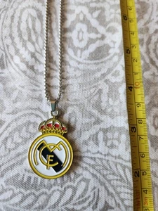 Real Madrid Double Sided Pendant Necklace Chain - Picture 1 of 3