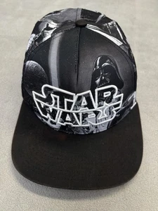 Star Wars Hat Cap Snap Back Black Darth Vader Embroidered Graphic Mens Movie - Picture 1 of 8