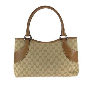 GUCCI 113015 Tote Bag Handtasche Braun Beige Silber Hardware GG Canvas GG - Bild 1 von 10