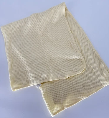 Желтое тепловое вафельное плетеное детское одеяло/милое Carter's - Изображение 1 из 4