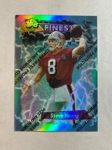 1995 Topps Finest Booster Refractor w/Coating Steve Young #175 49ers - Bild 1 von 3