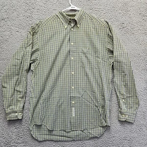 Camisa Banana Republic Para Hombre Talla Mediana Verde Azul Cuadros Manga Larga Con Botones - Imagen 1 de 10