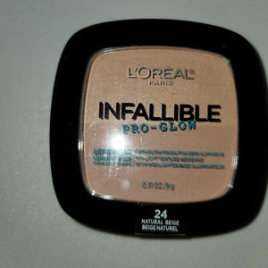 Loreal Infallible Pro Glow Longwear Pressed Powder 24 Natural Beige L'Oreal - Picture 1 of 2