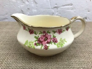 LOVELY VINTAGE ART DECO ALFRED MEAKIN PURPLE FLOWERS JUG - Picture 1 of 6