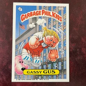 1986 Topps GARBAGE PAIL KIDS Set GASSY GUS #199b GPK OS5 NM/MINT+ *HI GRADE* - Picture 1 of 2