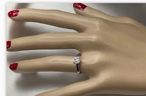 princess cut engagement ring - Picture 1 of 4